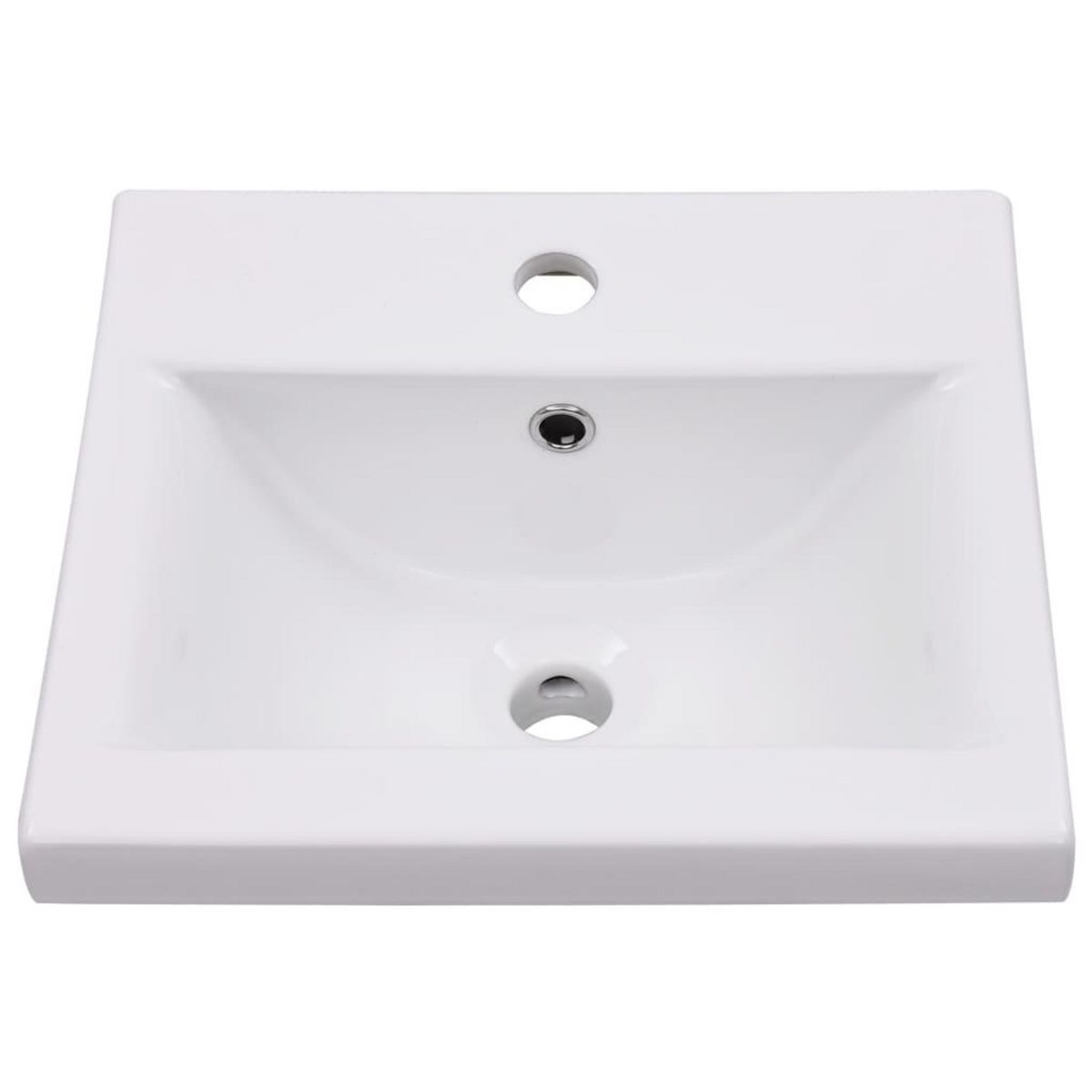 VIDAXL Lavabo encastre 42 x 39 x 18 cm Ceramique Blanc