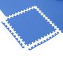 Voir la diapositive 4 : HOMCOM Tapis en mousse de protection sol tapis de fitness 62 cm x 62 cm x 1 cm avec bordures tapis puzzle 25 pièces 9,3 m² de surface bleu