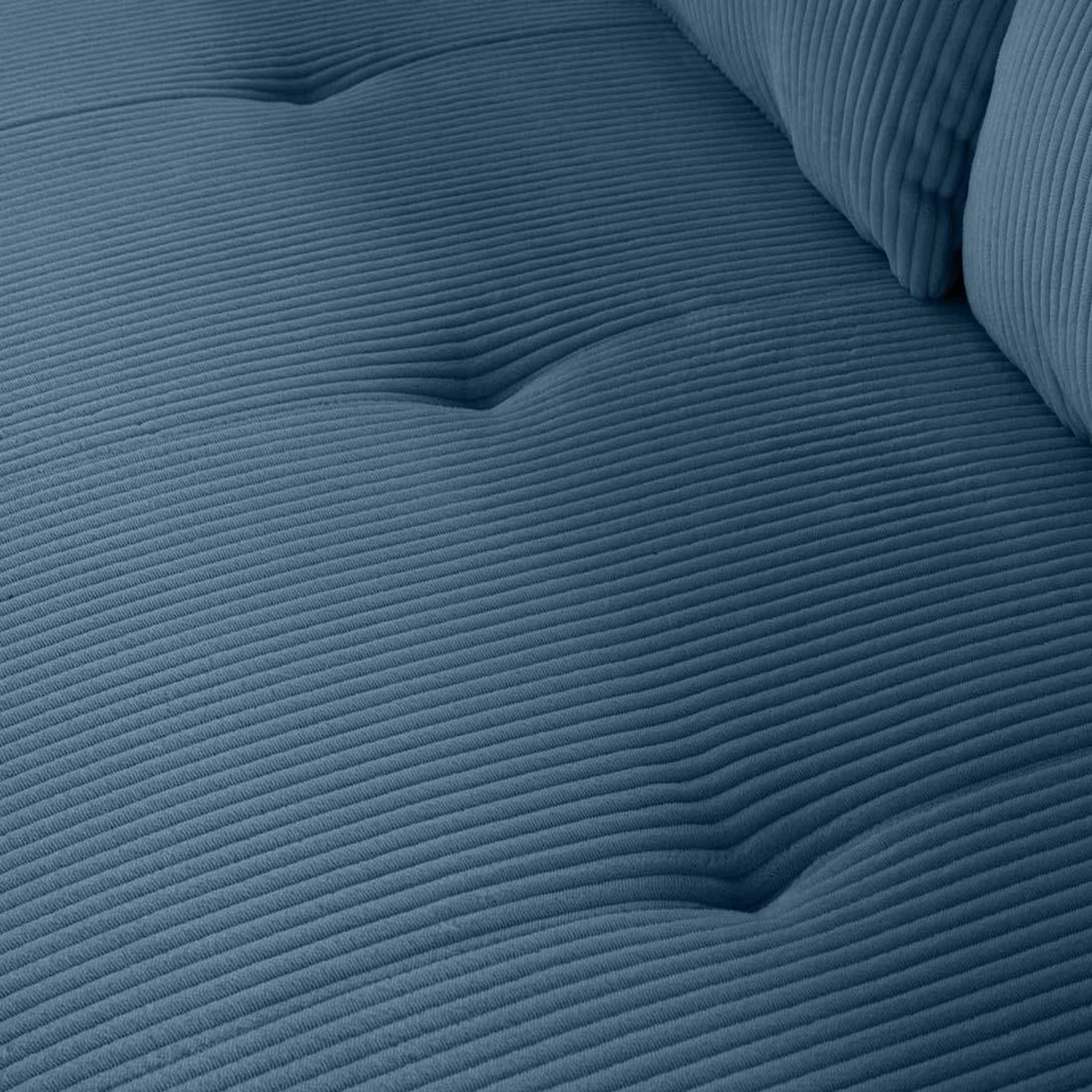 Voir la diapositive 5 : LISA DESIGN Onyx - canapé droit 3 places - en velours côtelé
