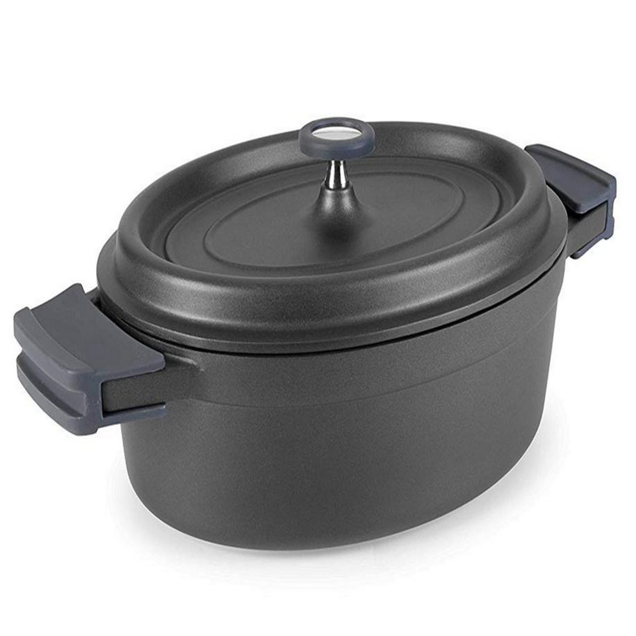 Lacor Cocotte ovale en fonte émaillée 31cm noir - 25935