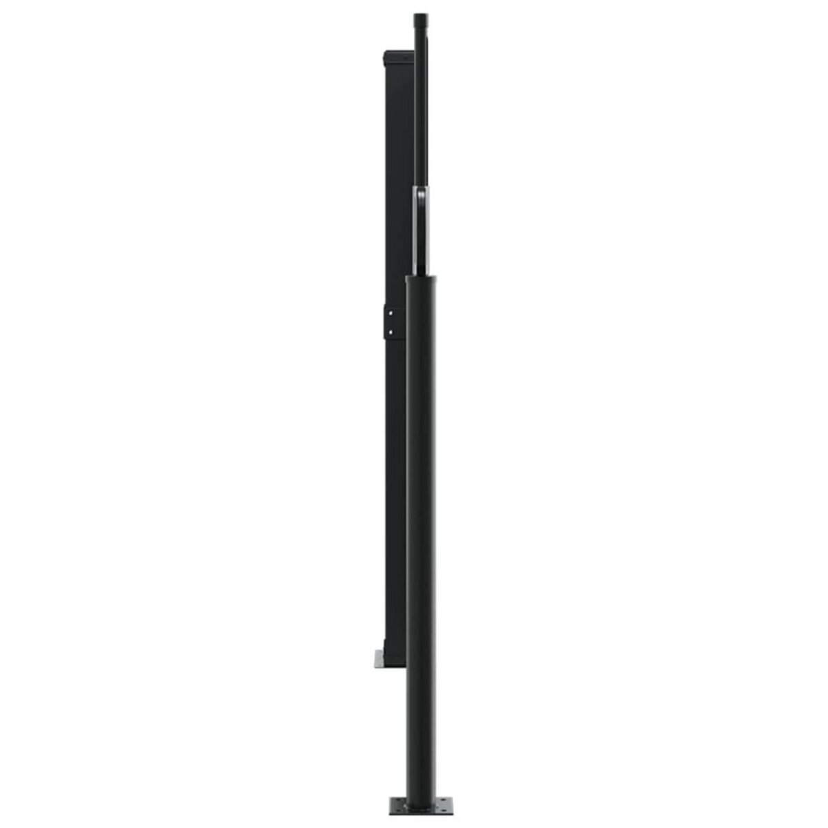 VIDAXL Auvent lateral retractable noir 120x600 cm
