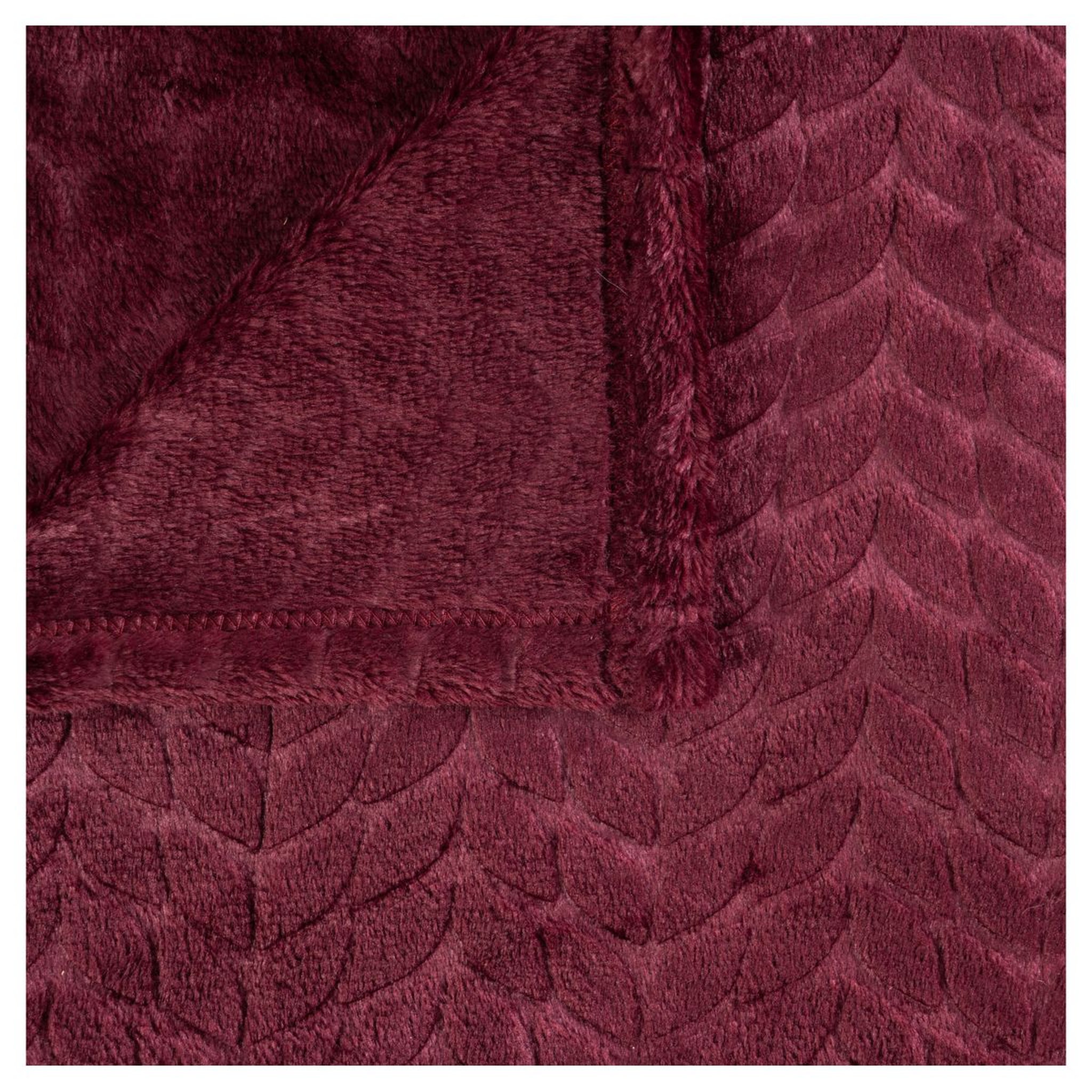 Voir la diapositive 2 : ACTUEL Plaid uni en flanelle 230gsm