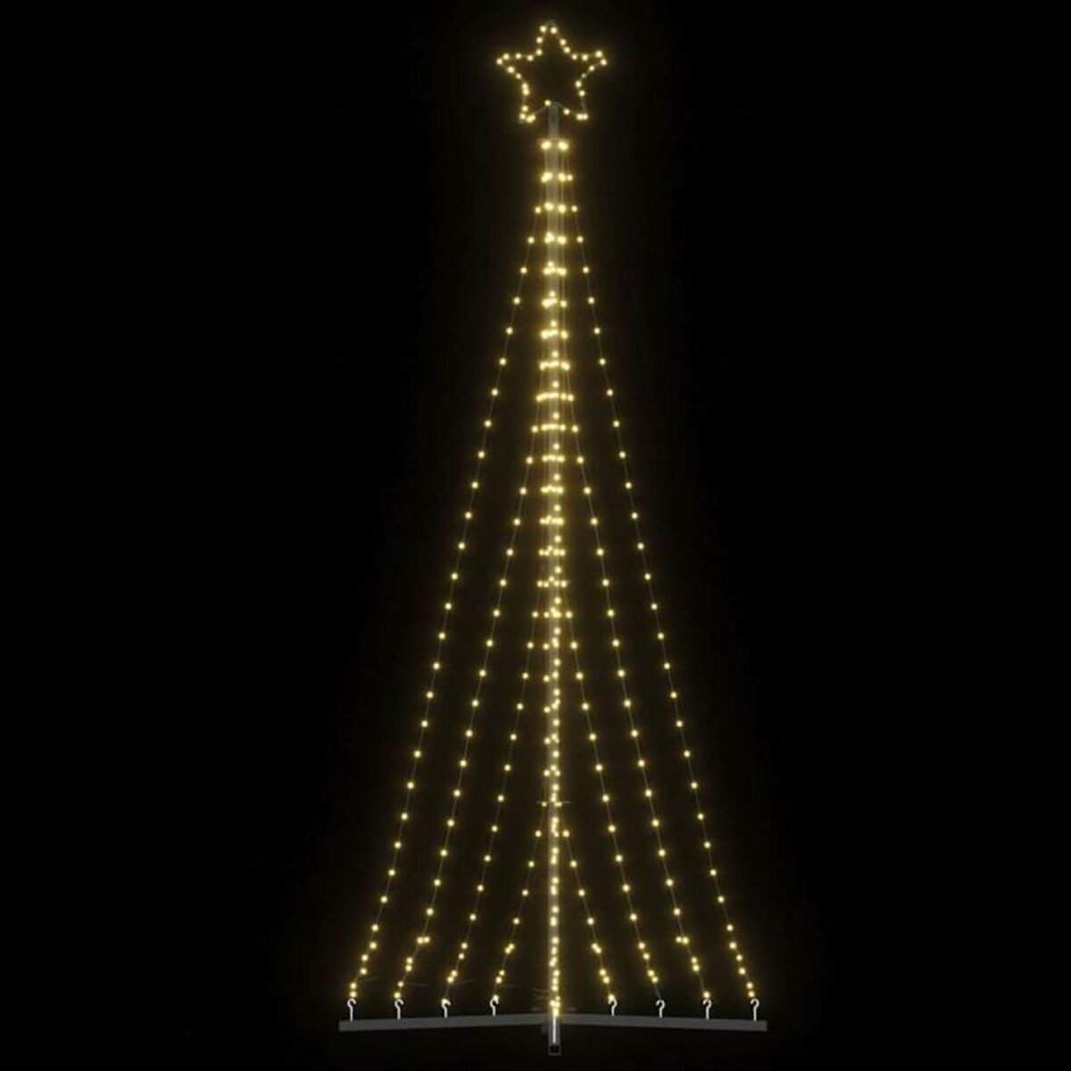VIDAXL Guirlande de sapin de Noël 447 LED blanc chaud 249 cm