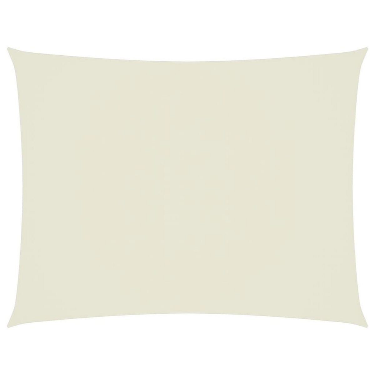 VIDAXL Voile de parasol tissu oxford rectangulaire 6x7 m creme