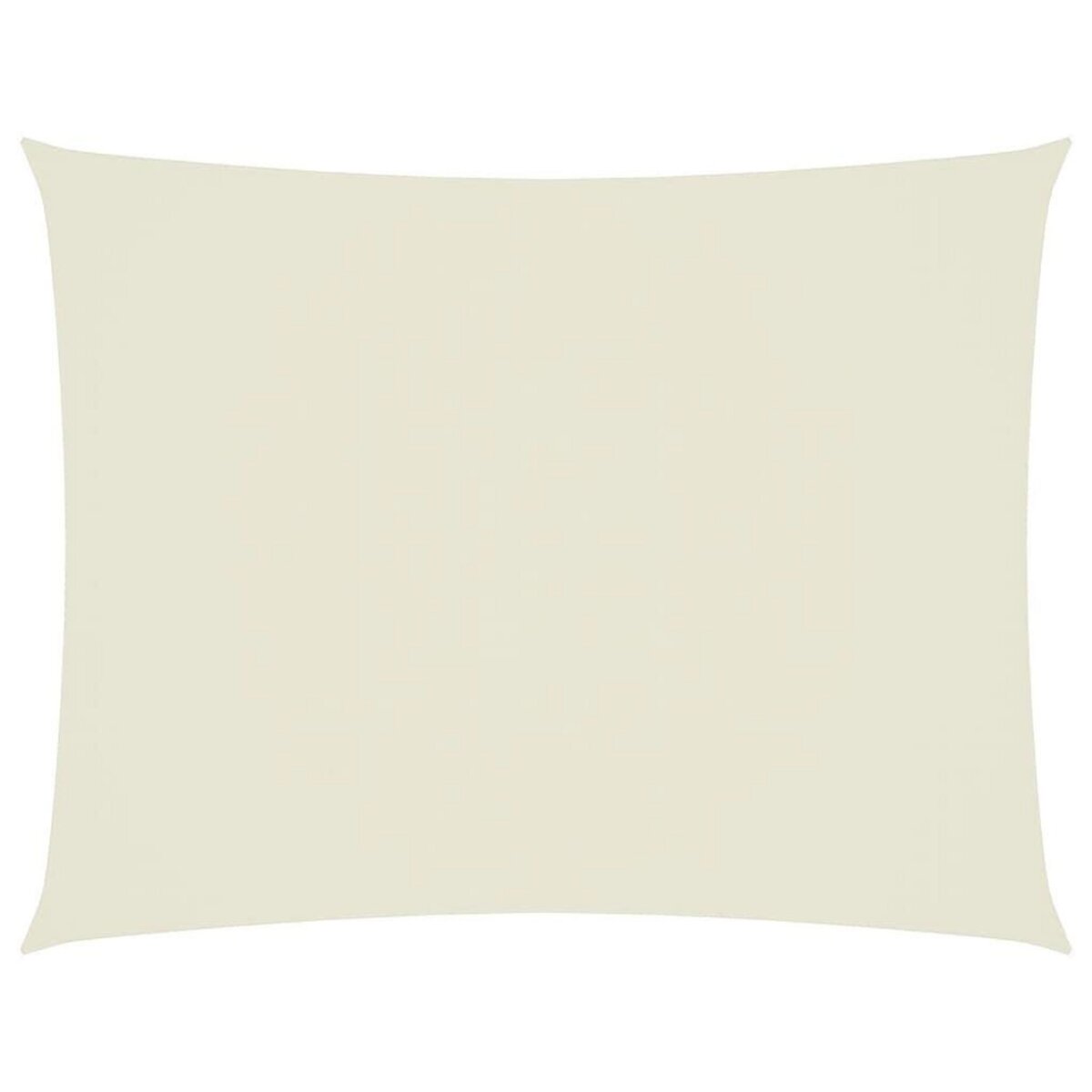 VIDAXL Voile de parasol tissu oxford rectangulaire 6x7 m creme
