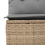 Voir la diapositive 5 : VIDAXL Salon de jardin avec coussins 5pcs melange beige resine tressee