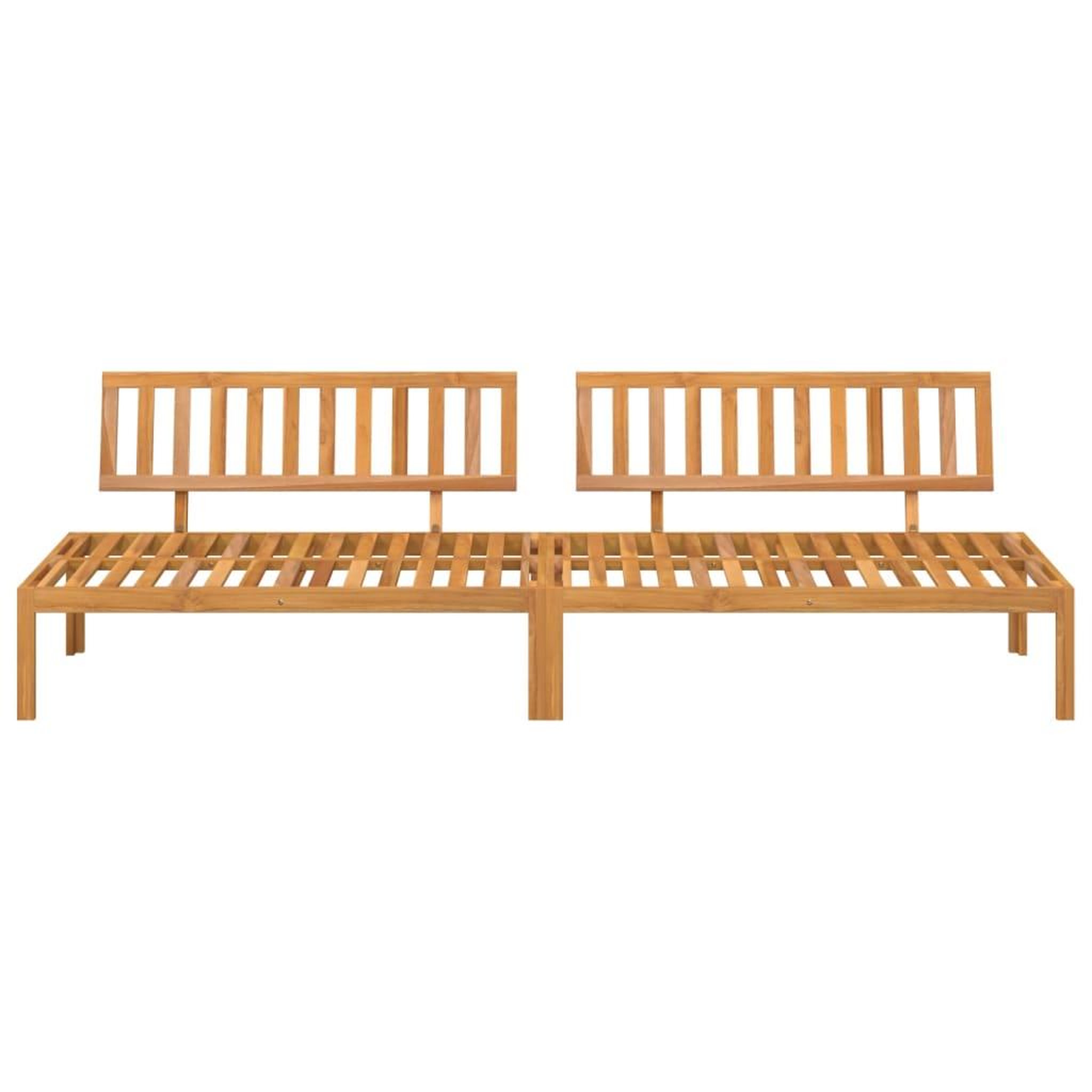 Voir la diapositive 3 : VIDAXL Canapes centraux palette de jardin 2 pcs bois massif d'acacia