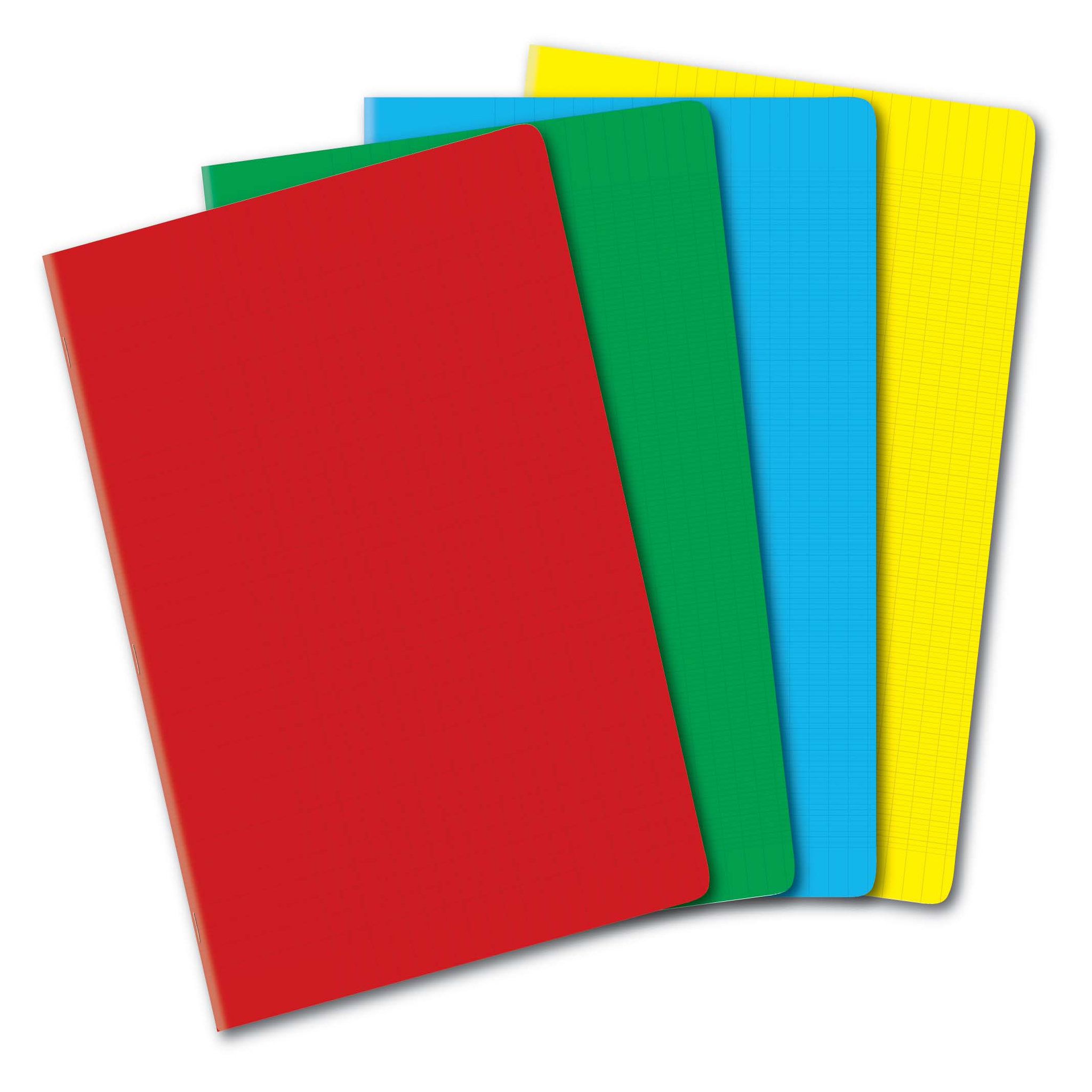 Voir la diapositive 2 : POUCE Cahier piqué polypro 21x29,7cm 96 pages grands carreaux Seyes jaune