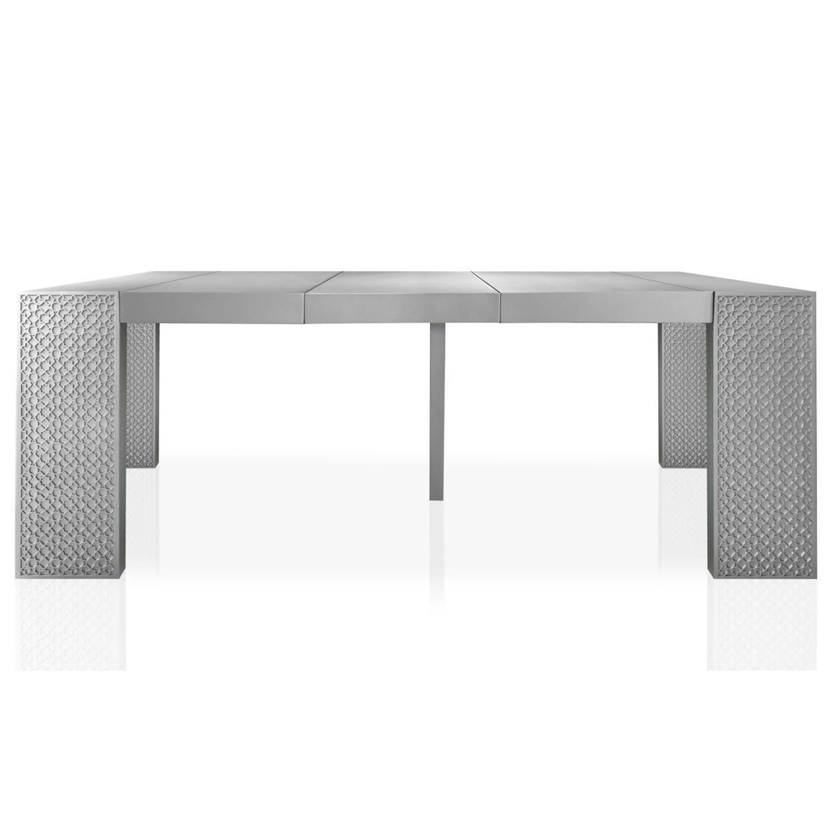 Paris Prix Table Console Extensible  Orient  50-200cm Gris