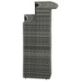 Voir la diapositive 4 : VIDAXL Table de bar de jardin Gris 120x55x110 cm Resine tressee