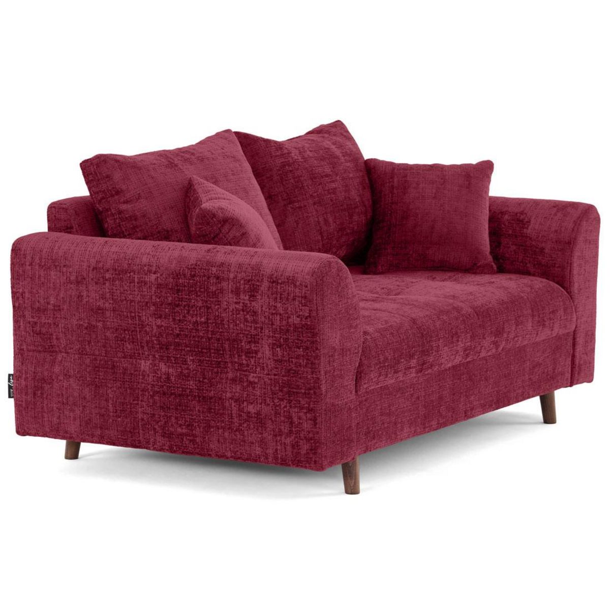 LISA DESIGN Rune - canapé droit 2 places en velours texturé