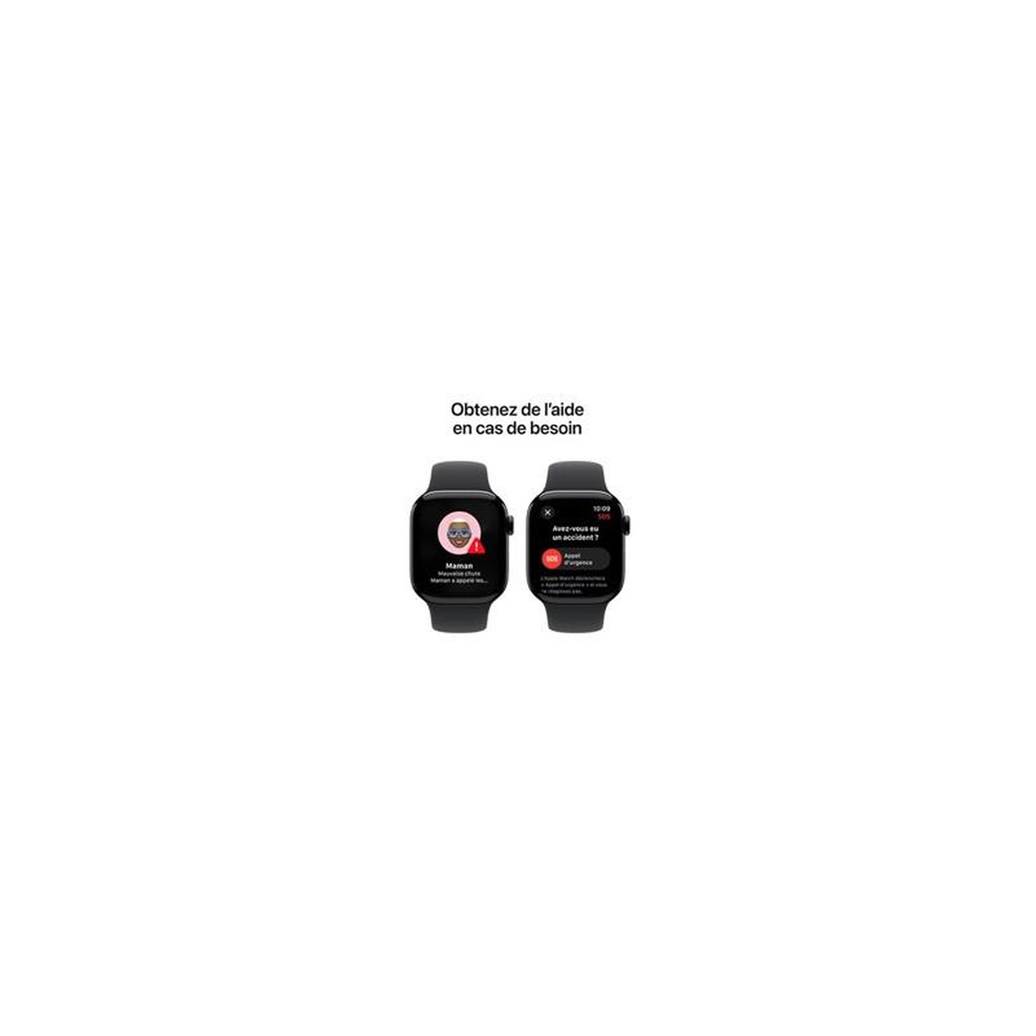 Voir la diapositive 6 : APPLE Montre connectée Serie 10 42mm Alu/Noir S/M Cellular