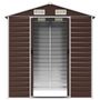 Voir la diapositive 5 : VIDAXL Abri de jardin marron 191x130x198 cm acier galvanise