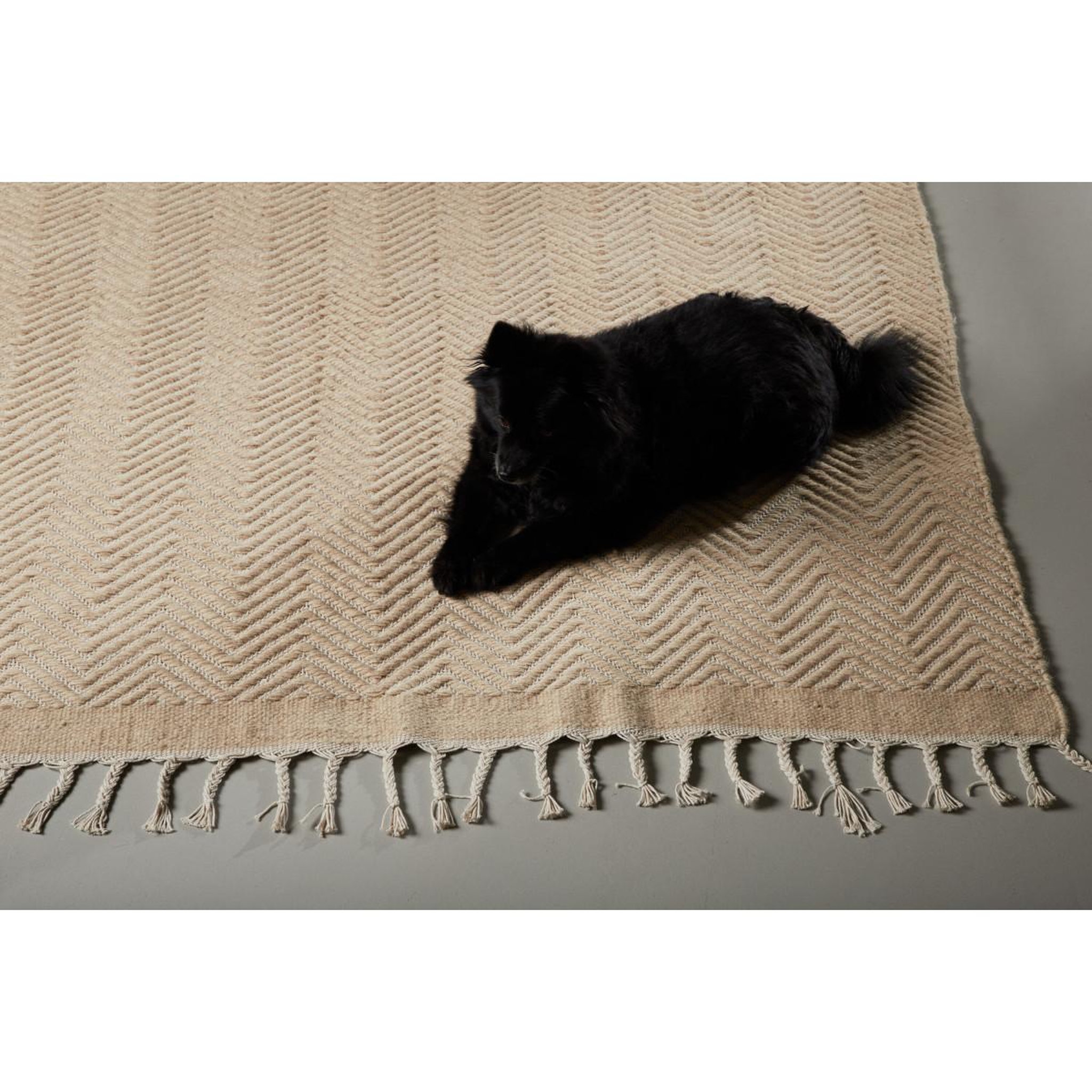 Voir la diapositive 4 : Paris Prix Tapis déco en laine  loke  160x230cm beige