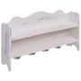 Voir la diapositive 2 : VIDAXL Porte-manteau mural Blanc 50x10x30 cm Bois