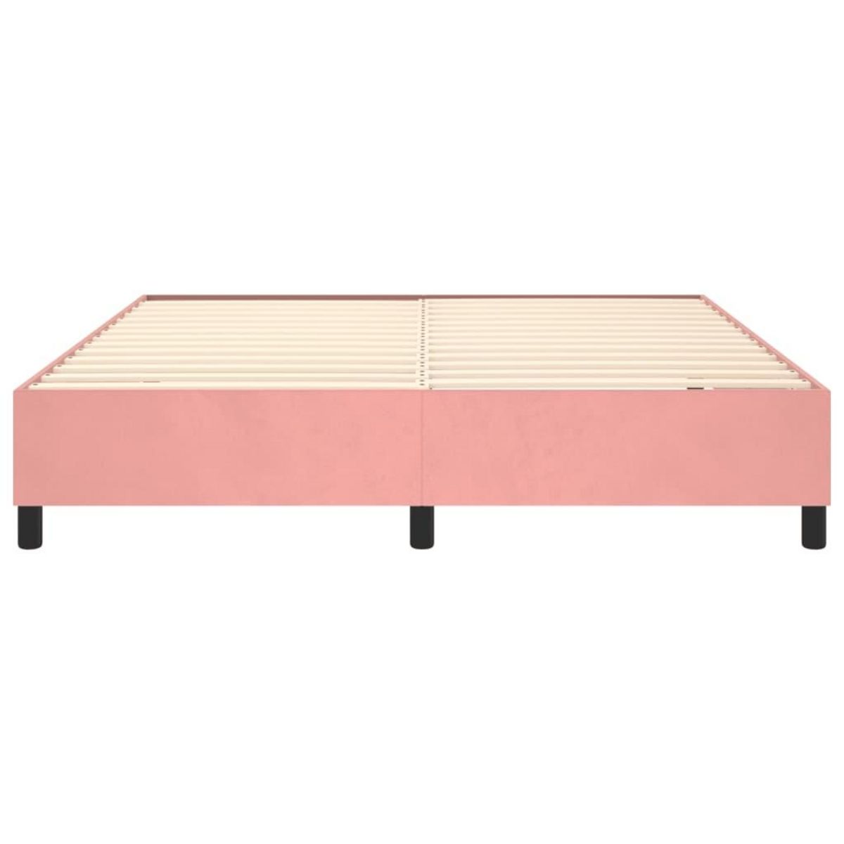 VIDAXL Cadre de lit sans matelas rose 200x200 cm velours