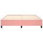 Voir la diapositive 5 : VIDAXL Cadre de lit sans matelas rose 200x200 cm velours