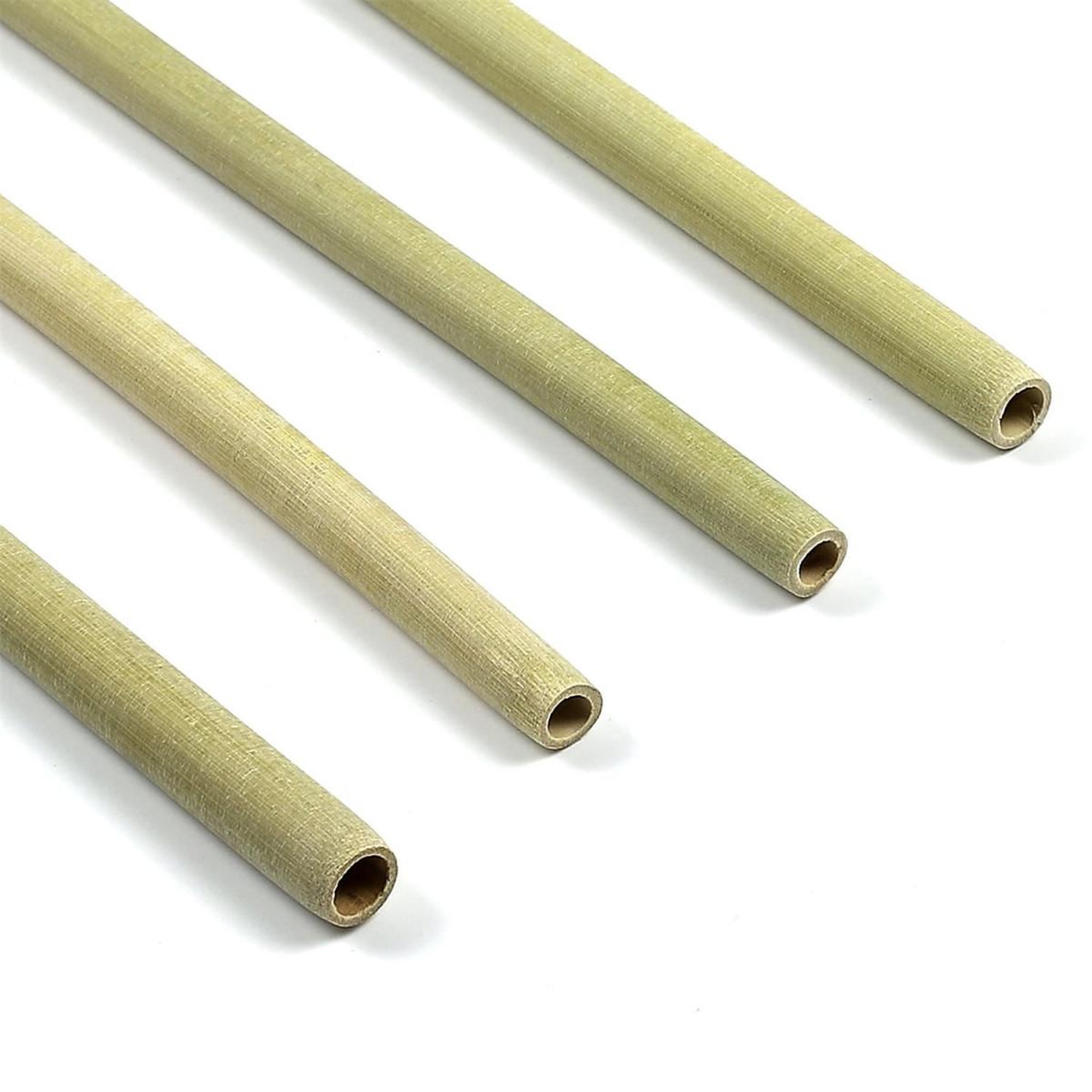 Voir la diapositive 2 : COOK CONCEPT Lot de 4 pailles & goupillon  ecolo  22cm naturel