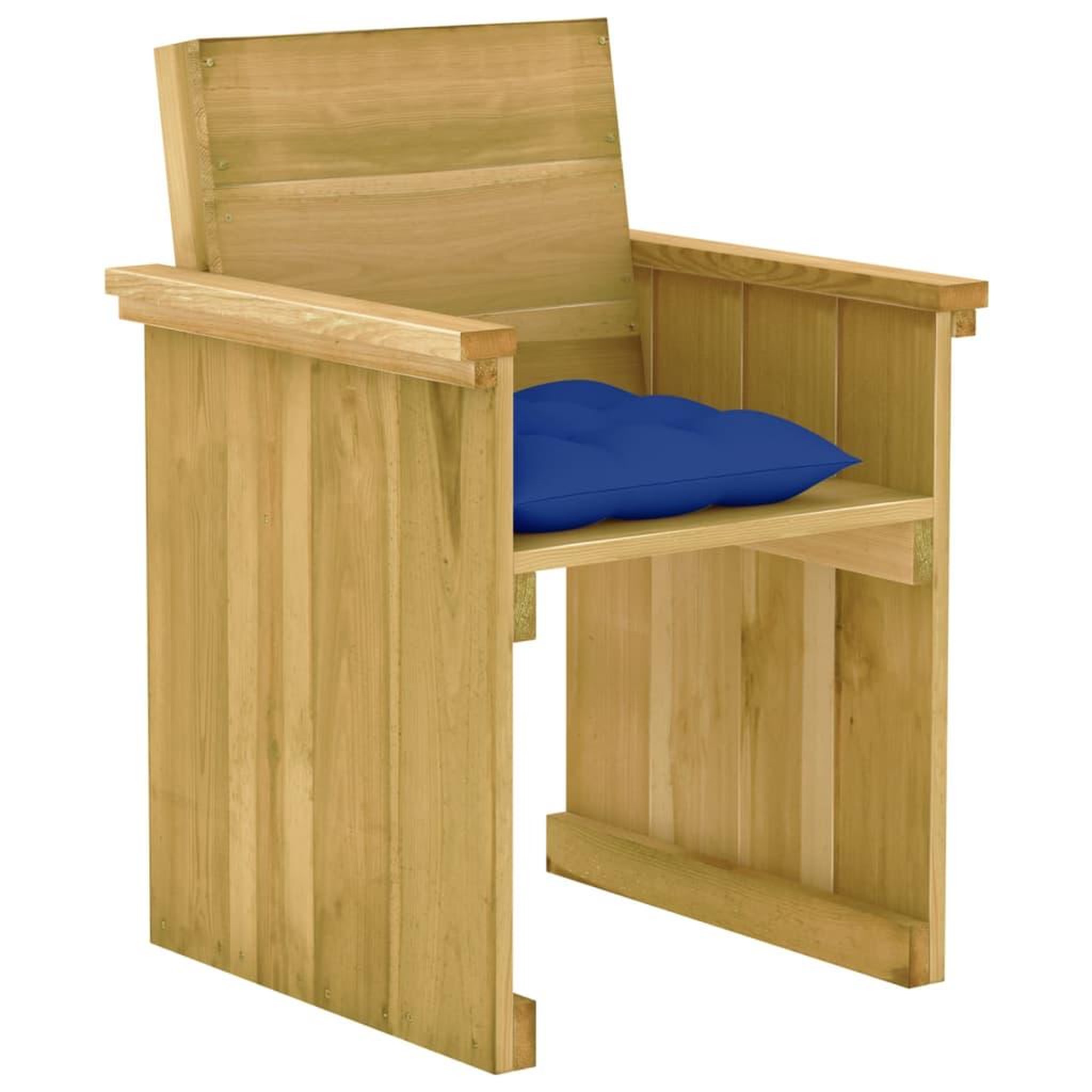 Voir la diapositive 4 : VIDAXL Ensemble a manger de jardin 7 pcs avec coussins pin impregne