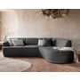 Voir la diapositive 6 : BEST MOBILIER Siena - canapé d'angle droit - 5 places - en tissu