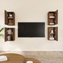 Voir la diapositive 3 : VIDAXL Meubles TV 4 pcs Chene marron 30,5x30x60 cm Bois d'ingenierie