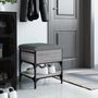 Voir la diapositive 3 : VIDAXL Banc a chaussures sonoma gris 42x42x45 cm bois d'ingenierie