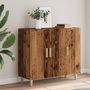 Voir la diapositive 4 : VIDAXL Buffet vieux bois 90x34x80 cm bois d'ingenierie