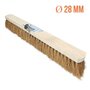 Voir la diapositive 2 : LINXOR Balai en coco naturel et bois - 60 cm - Marron