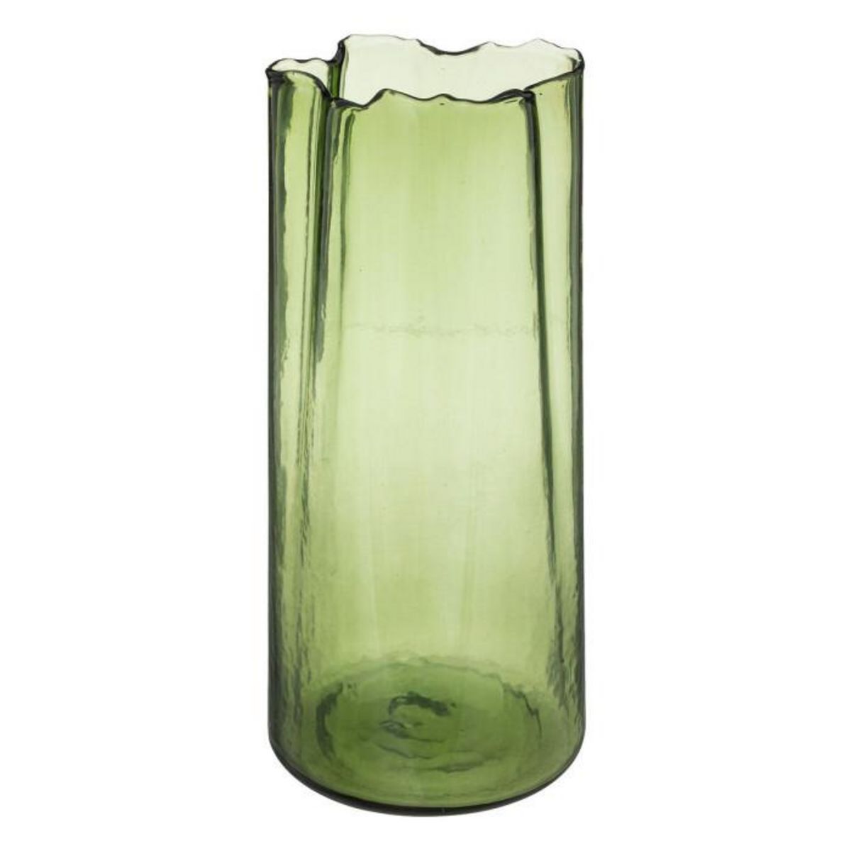 ATMOSPHERA Vase Design  Bord Irrégulier  32cm Vert