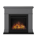 CENTRALE BRICO Cheminée électrique décorative  Larsen  Gris foncé - Powerflame