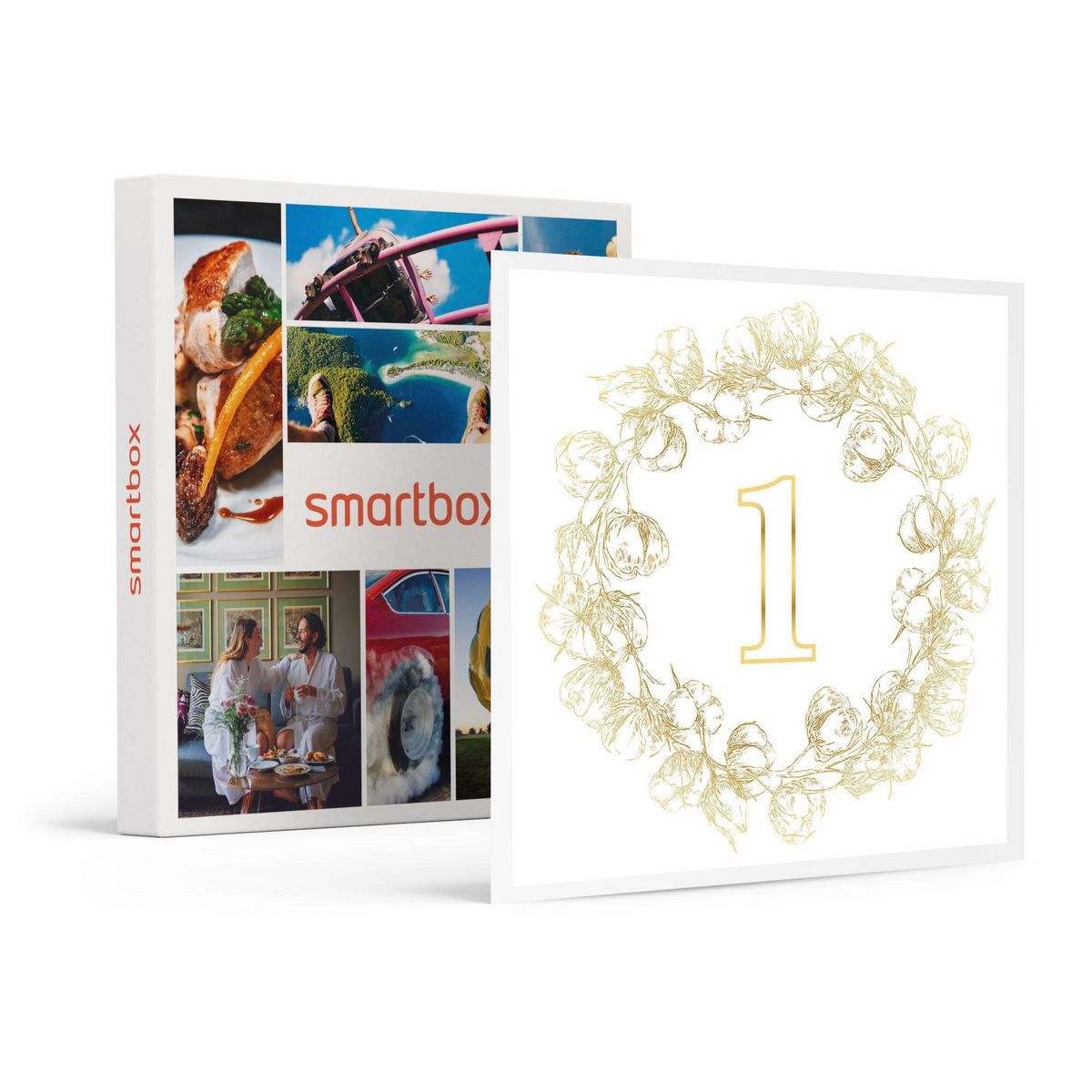 Smartbox Noces de coton : 1er anniversaire de mariage de rêve ! - Coffret Cadeau Multi-thèmes