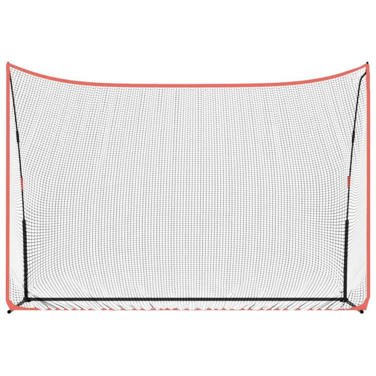 VIDAXL Filet d'entraînement de golf noir/rouge 305x91x213 cm polyester