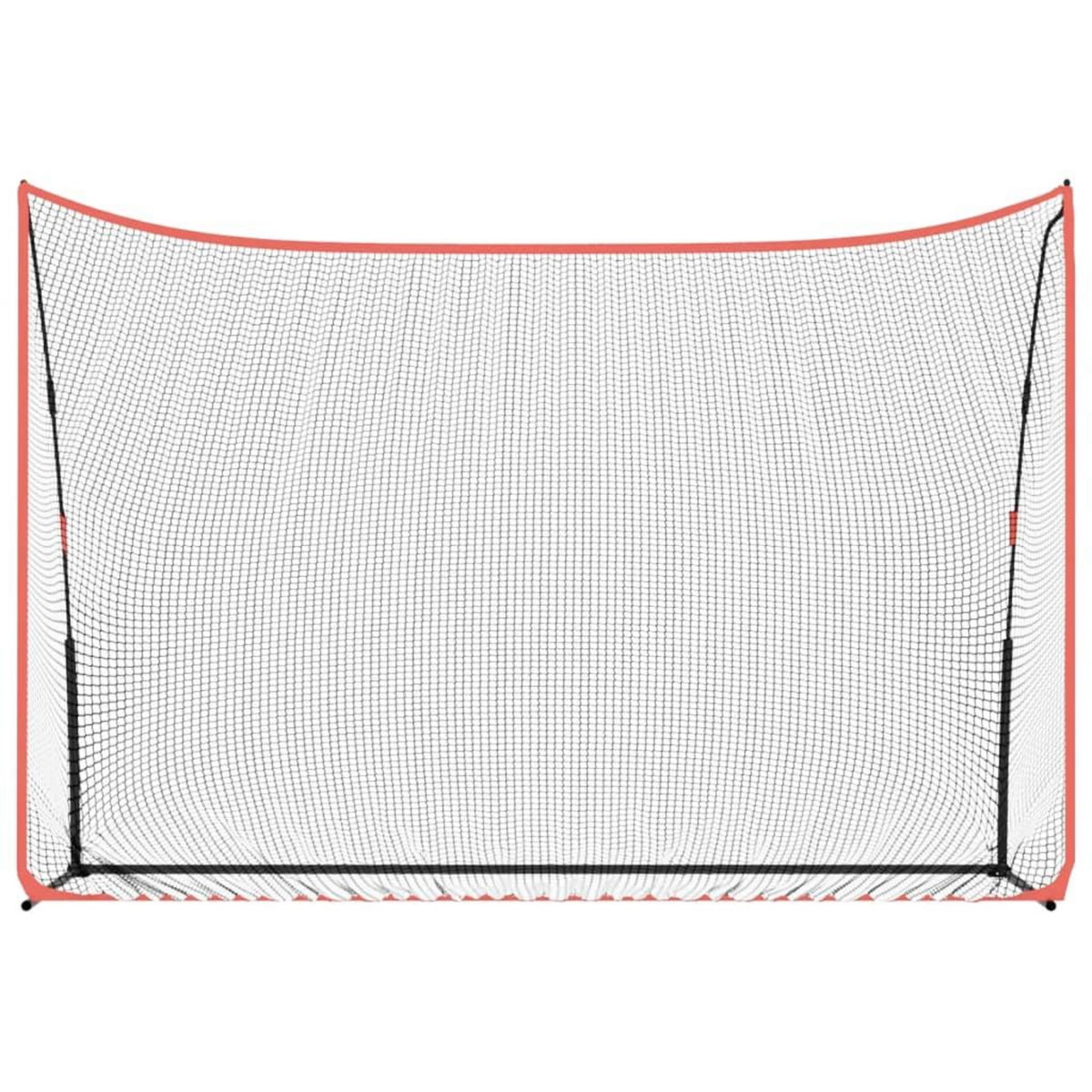 VIDAXL Filet d'entraînement de golf noir/rouge 305x91x213 cm polyester