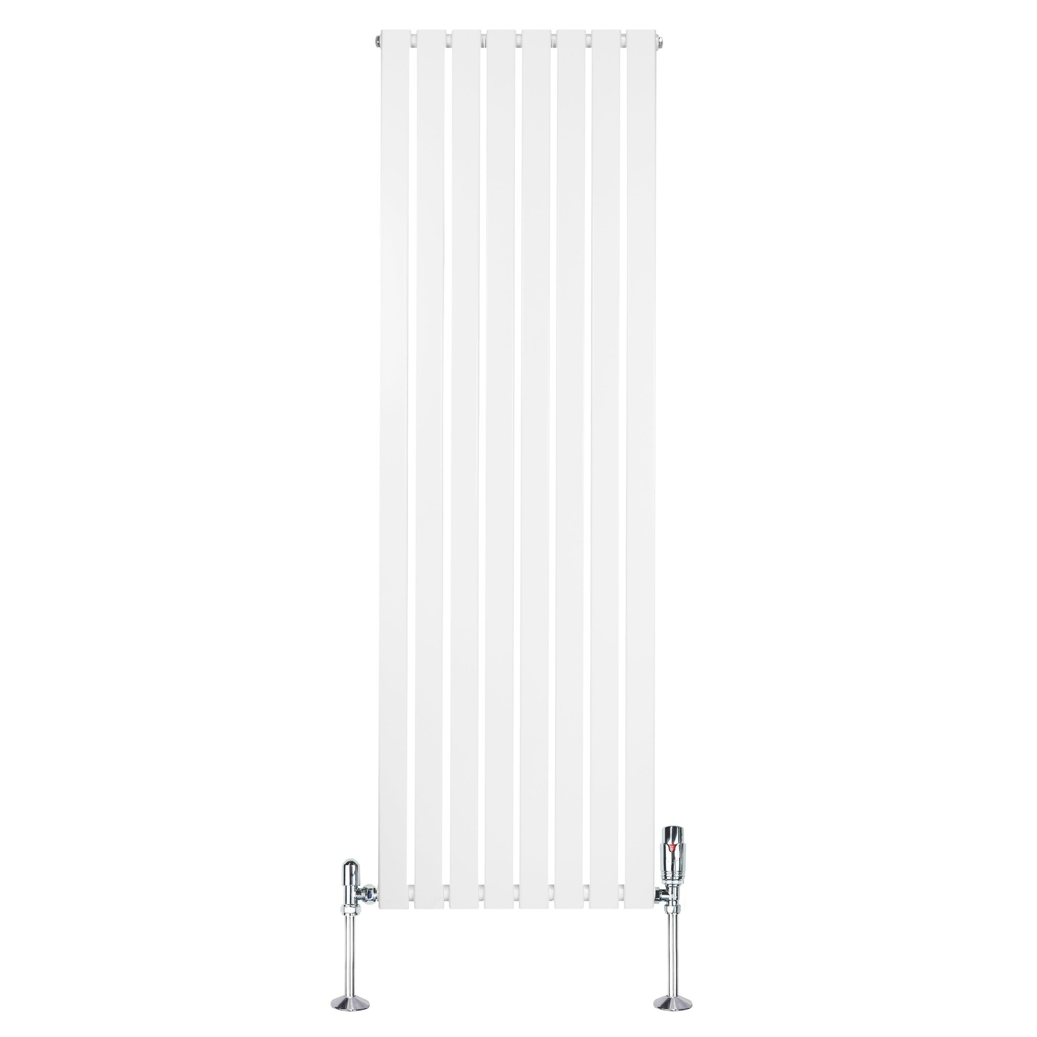 MONSTERSHOP Radiateur plat à 1 panneau & vannes - 1800 x 560 mm. Coloris disponibles : Blanc, Noir, Gris