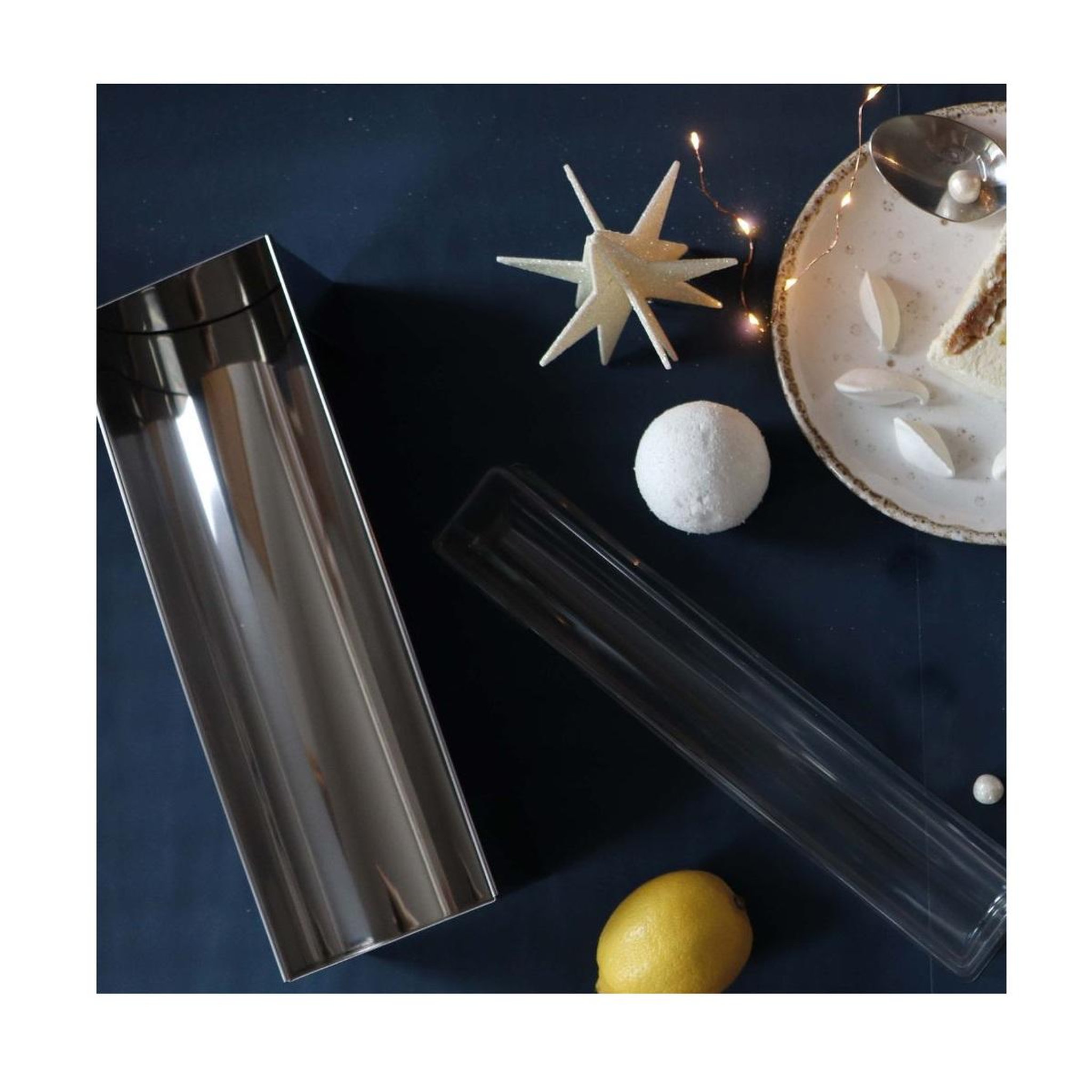Voir la diapositive 4 : SCRAPCOOKING Moule buche inox 30x8x6.5+insert - 1910