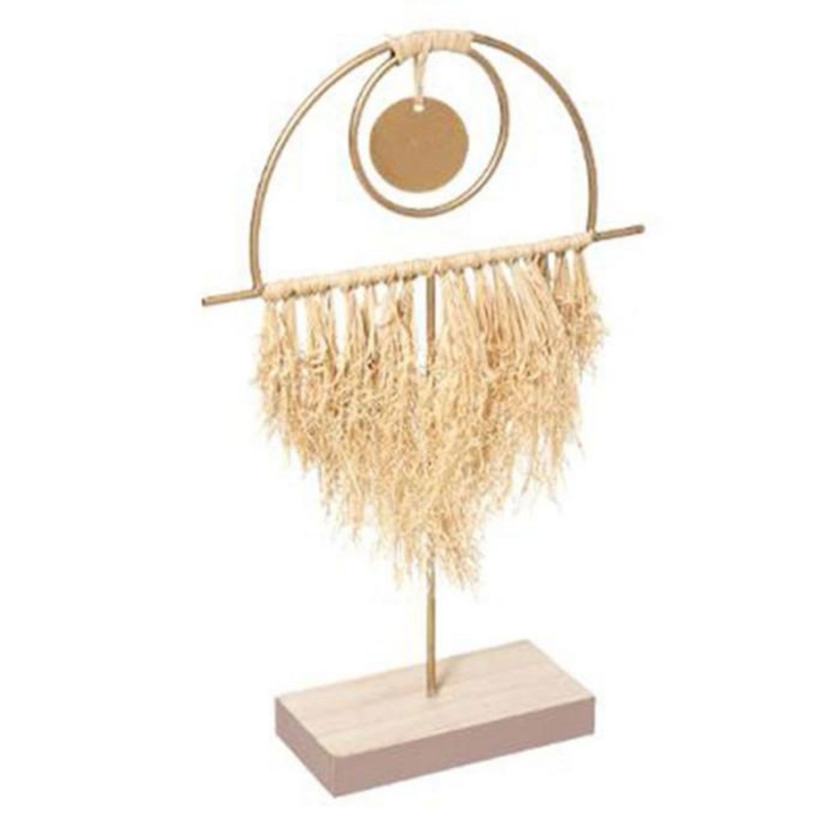 ATMOSPHERA Objet Déco Raphia  Oasis  30cm Or