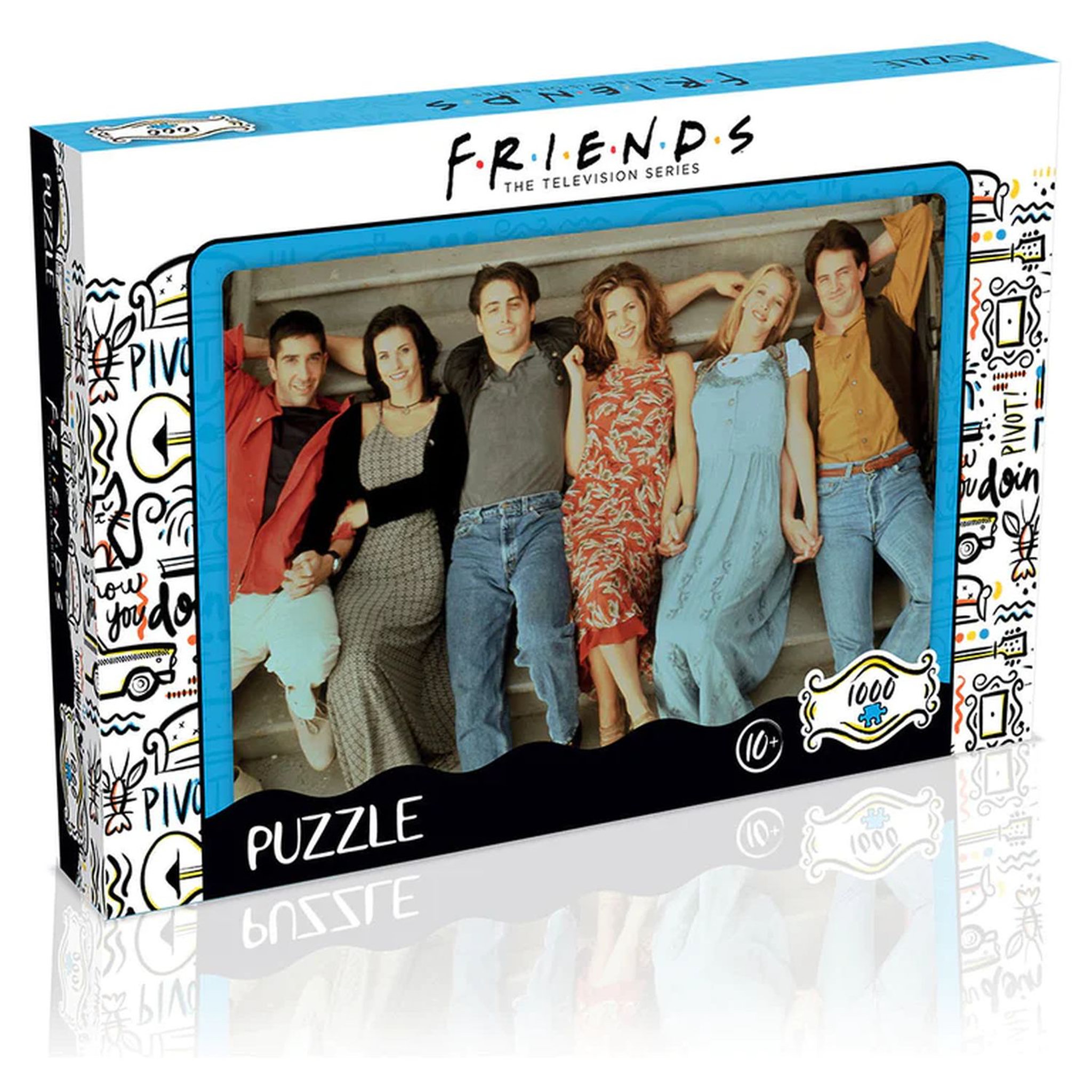 Voir la diapositive 1 :  WINNING MOVES Puzzle 1000 pièces Friends perron