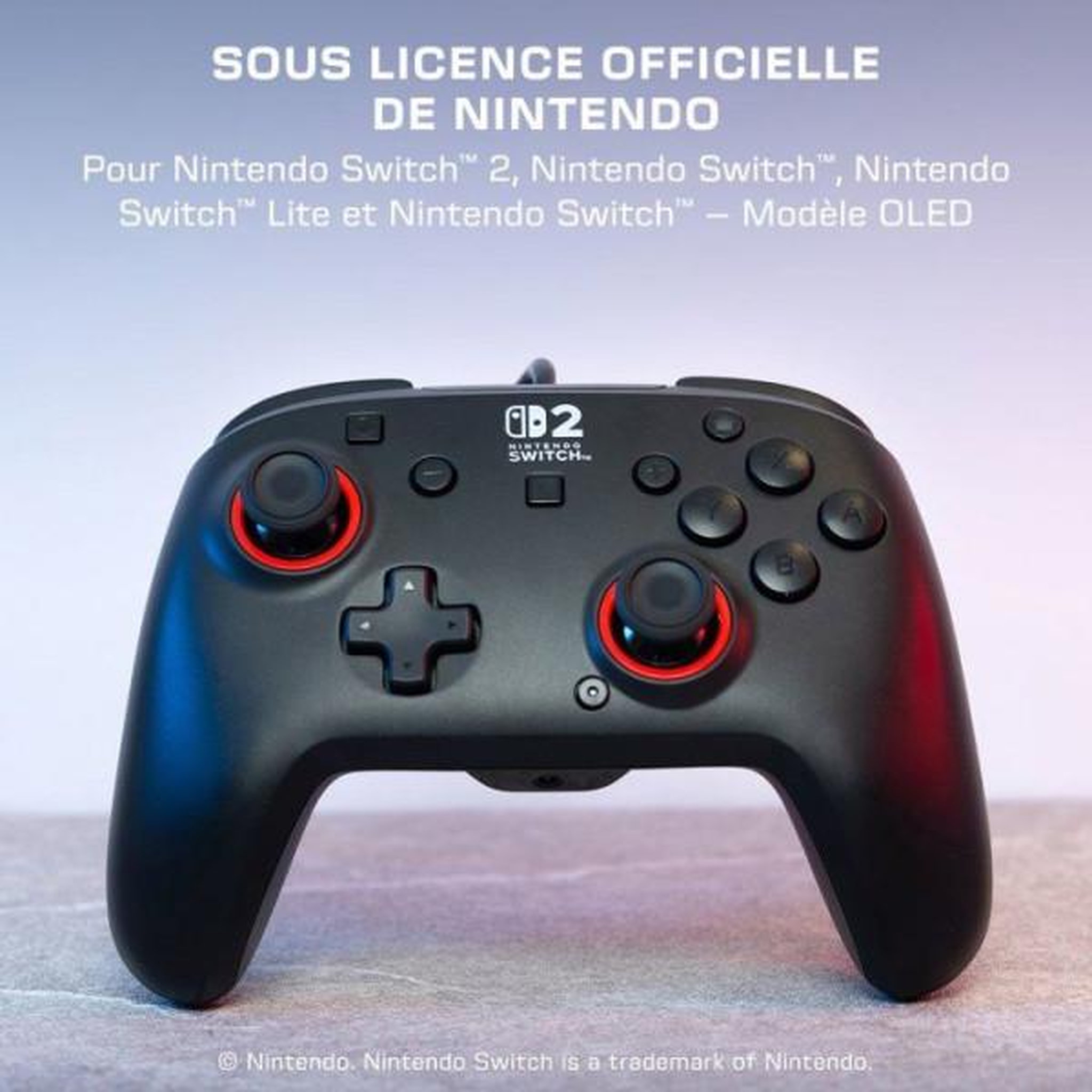 Voir la diapositive 5 : Turtle Beach Manette Gaming filaire RGB - TURTLE BEACH - Rematch pour Nintendo Switch 2 - Noir