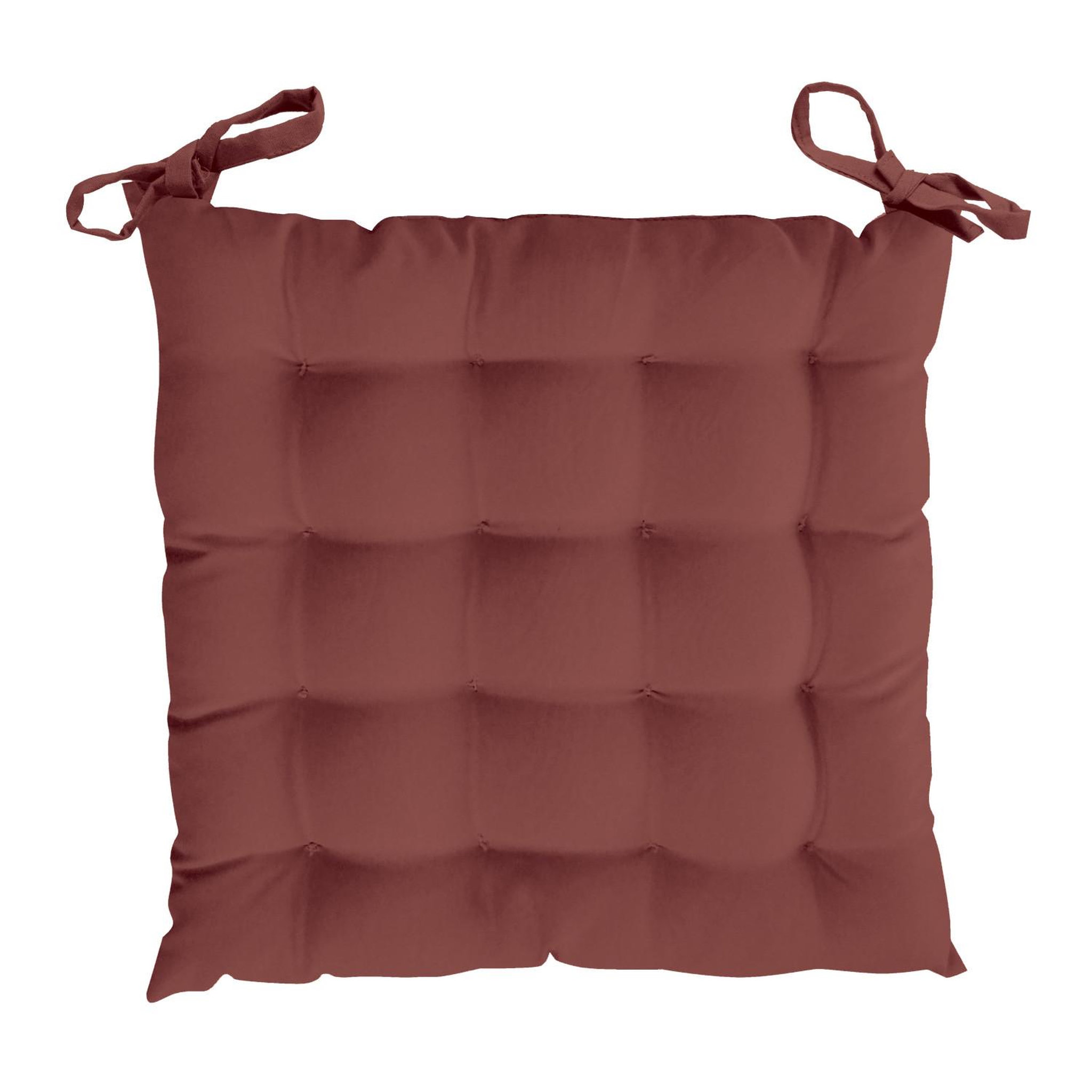 SOLEIL D'OCRE Dessus de chaise capitonné 40x40x5 cm alix, par soleil d'ocre