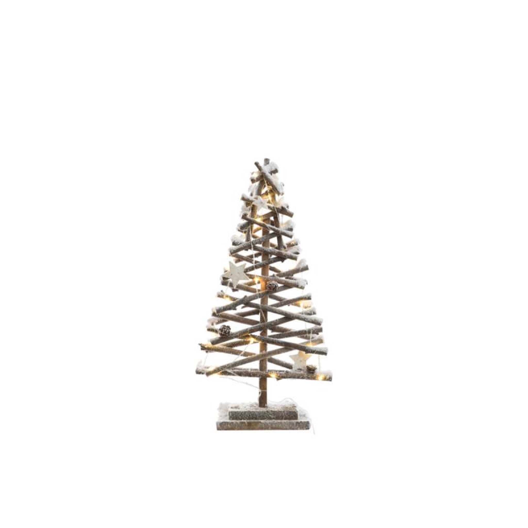 EDM Arbre en rotin micro-LED EDM - esprit de Noël - effet givre - 50 cm - 72217