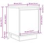 Voir la diapositive 6 : VIDAXL Armoire de chevet et lumieres LED chene artisanal 38x34x50 cm