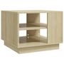 Voir la diapositive 2 : VIDAXL Table basse chêne sonoma 55x55x43 cm bois d ingénierie