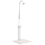 VIDAXL Douche de jardin Blanc Bois