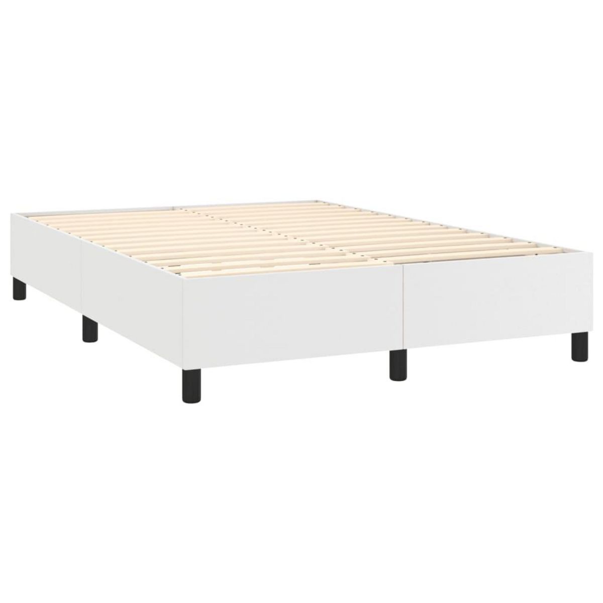 VIDAXL Cadre de lit sans matelas blanc 140x200 cm similicuir