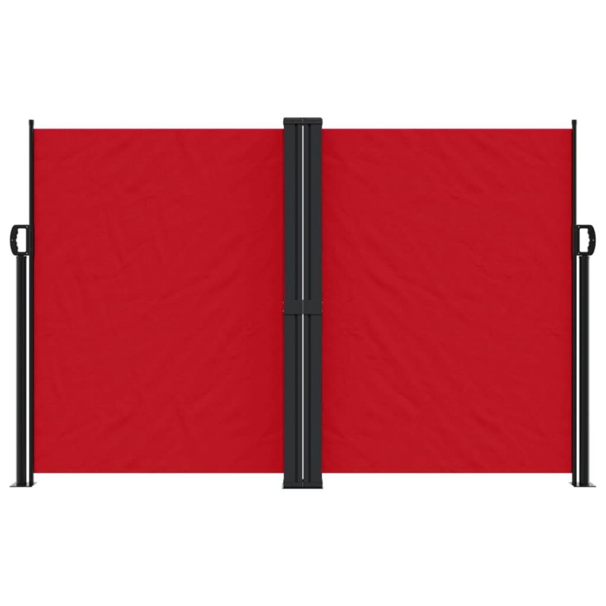 VIDAXL Auvent lateral retractable rouge 160x1200 cm