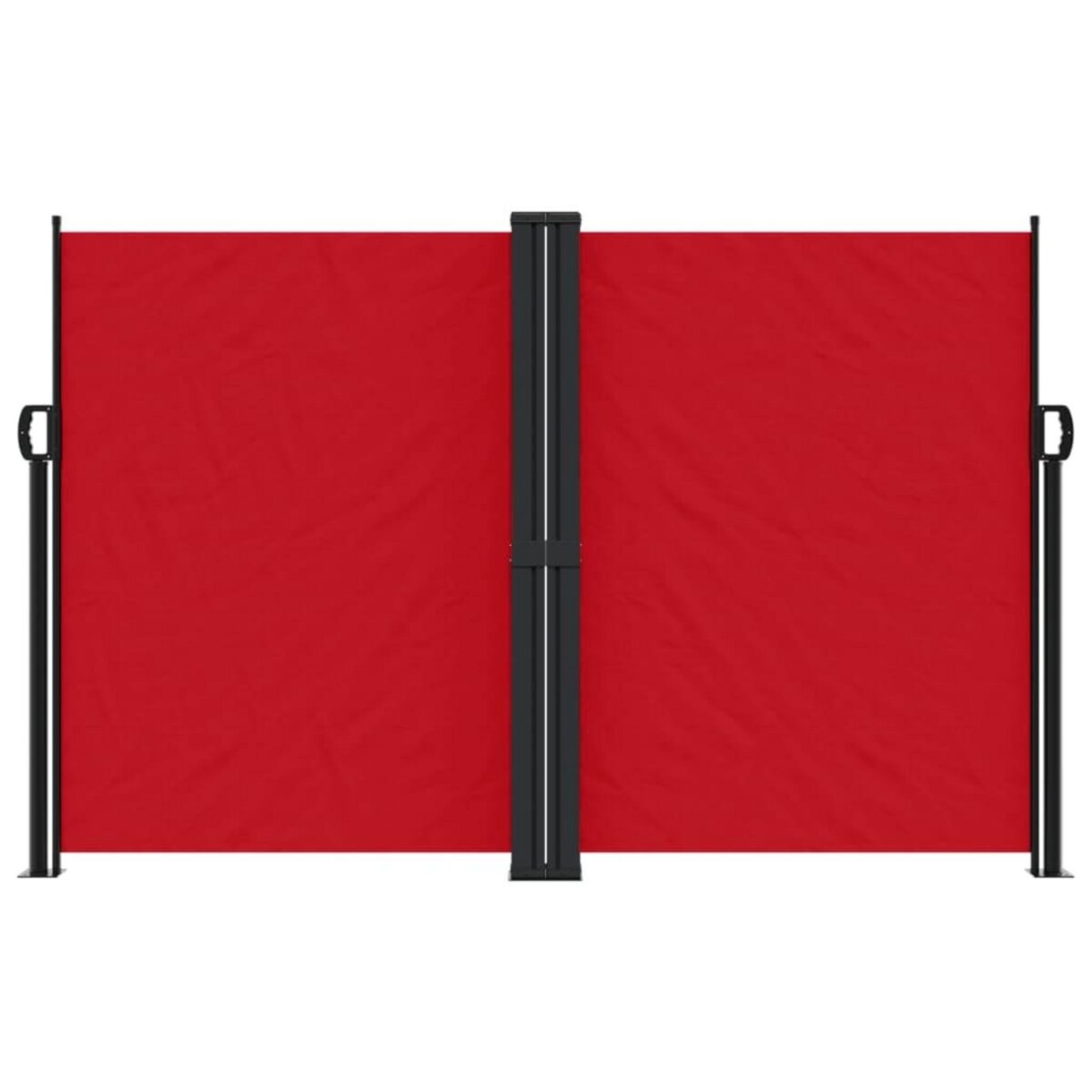 VIDAXL Auvent lateral retractable rouge 160x1200 cm
