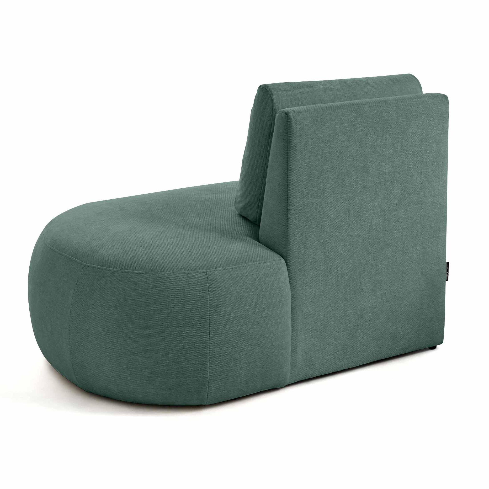 Voir la diapositive 5 : LISA DESIGN Santorini - module d'assise droit - en tissu texturé