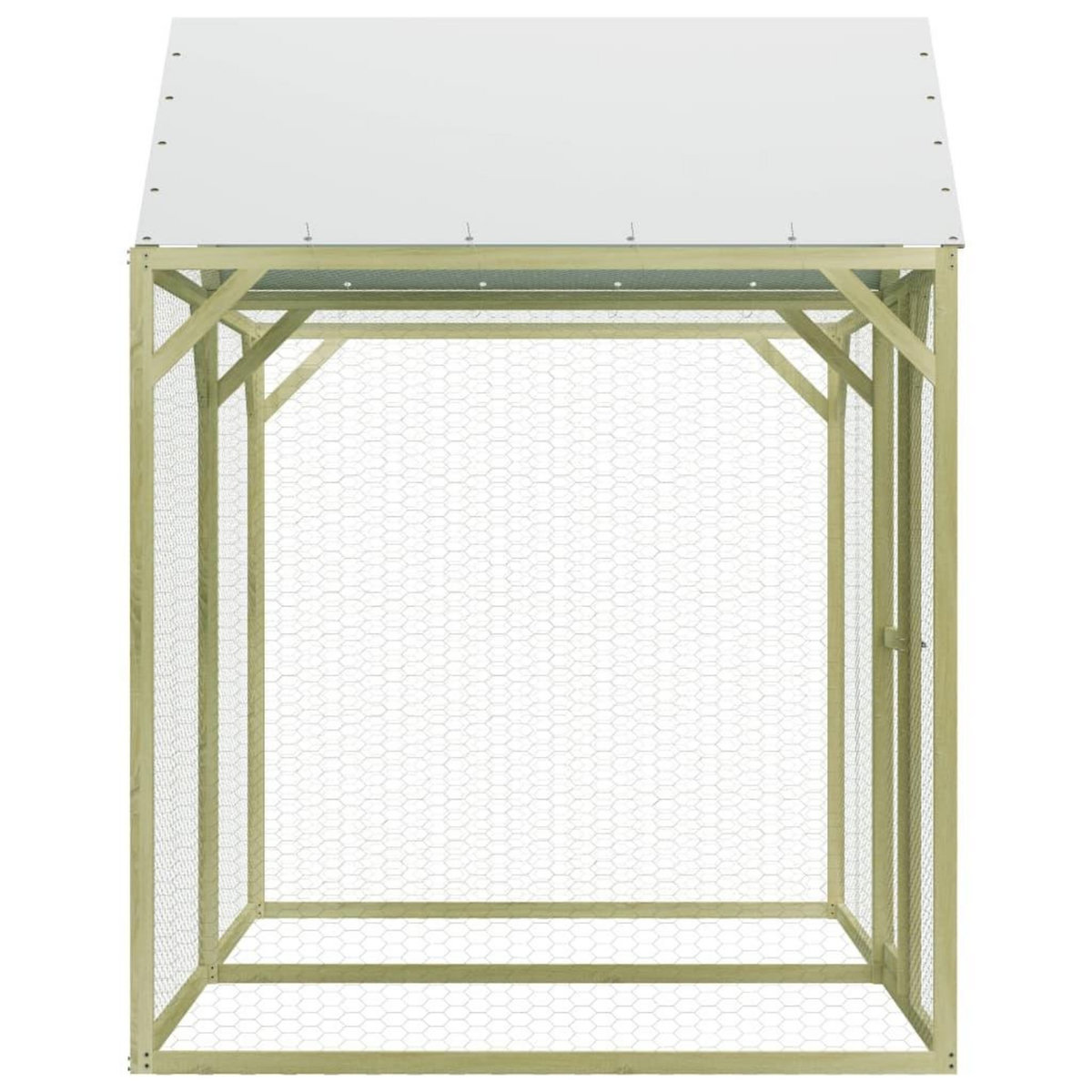 VIDAXL Poulailler 3x1,5x2 m Pinede impregnee