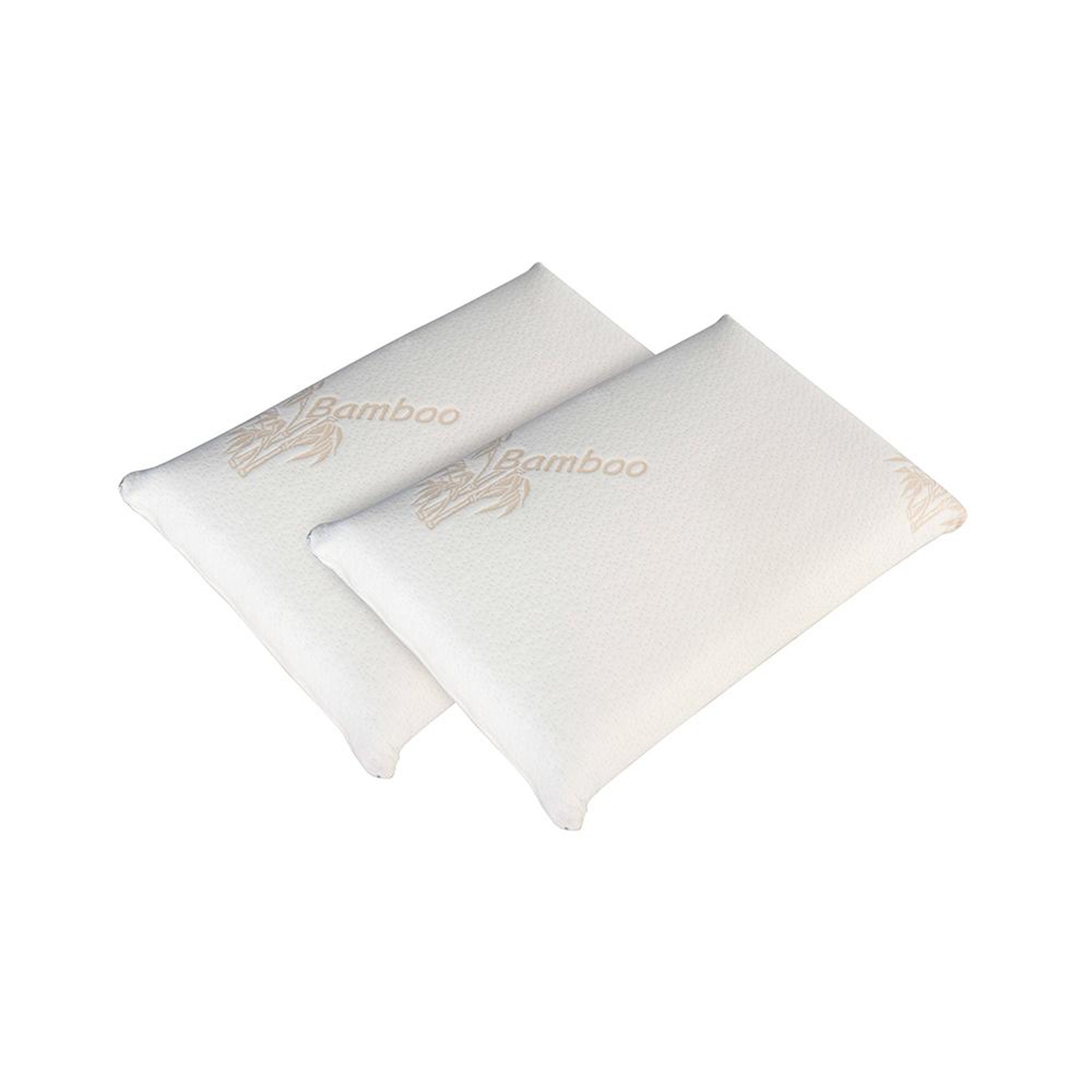 OLYMPE LITERIE OLYMPE LITERIE | Lot de 2 oreillers BAMBOO | Mousse avec mémoire de forme. Coloris disponibles : Blanc