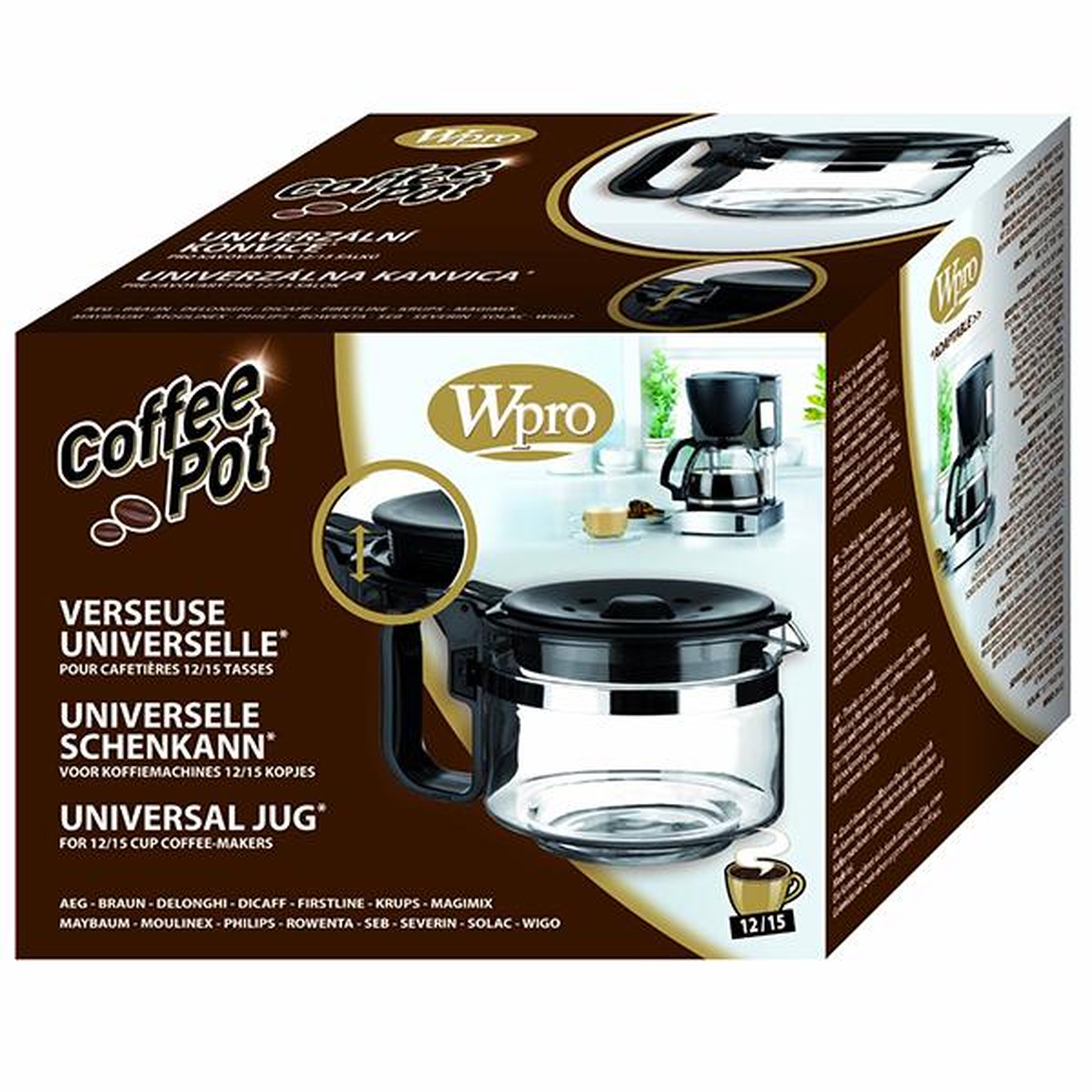 WPRO Verseuse cafetière universelle 12/15 tasses - ucf100
